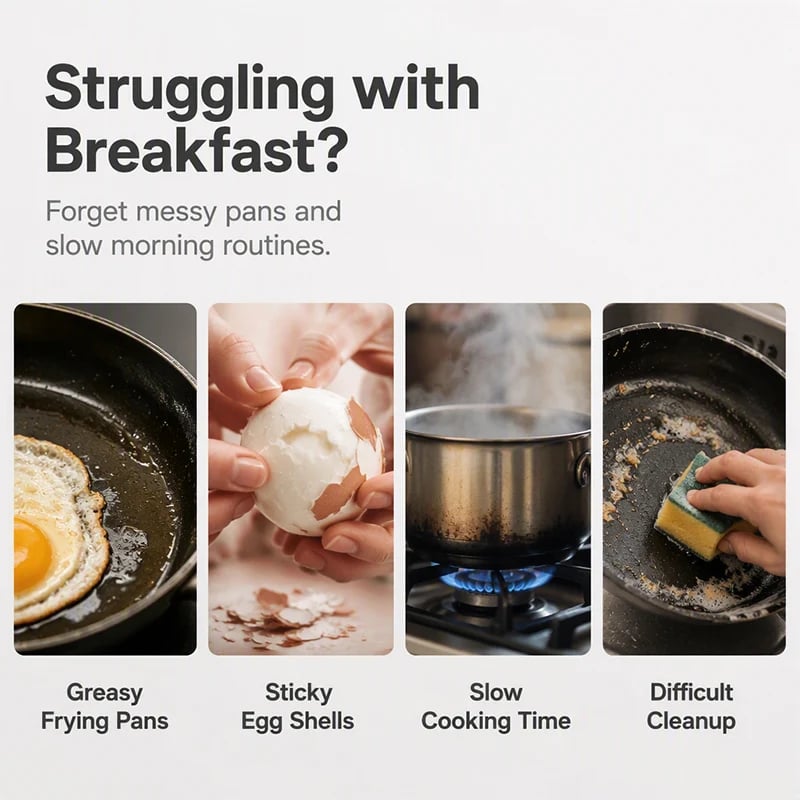 Microwave egg poacher for quick breakfast preparation Microwave egg poacher for quick breakfast preparation