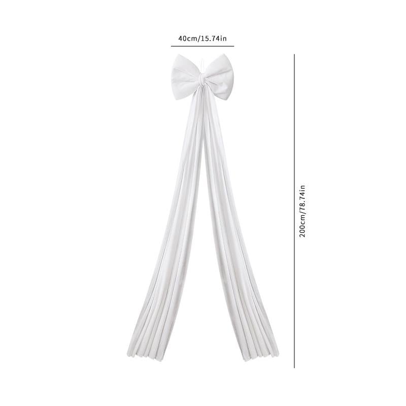 Large Wine Velvet Bow Tie, Christmas Tree Decoration, Holiday Window Hanging Ornament, Festive Home Decor Accessory