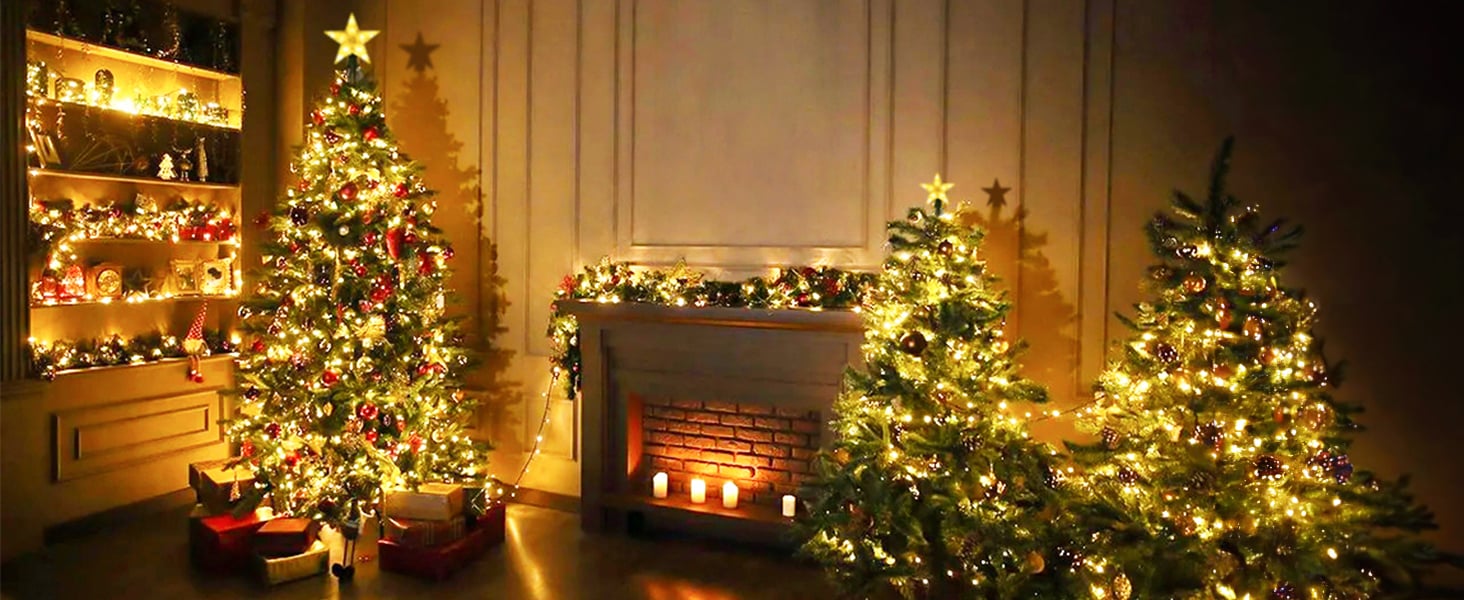 warm white christmas tree lights
