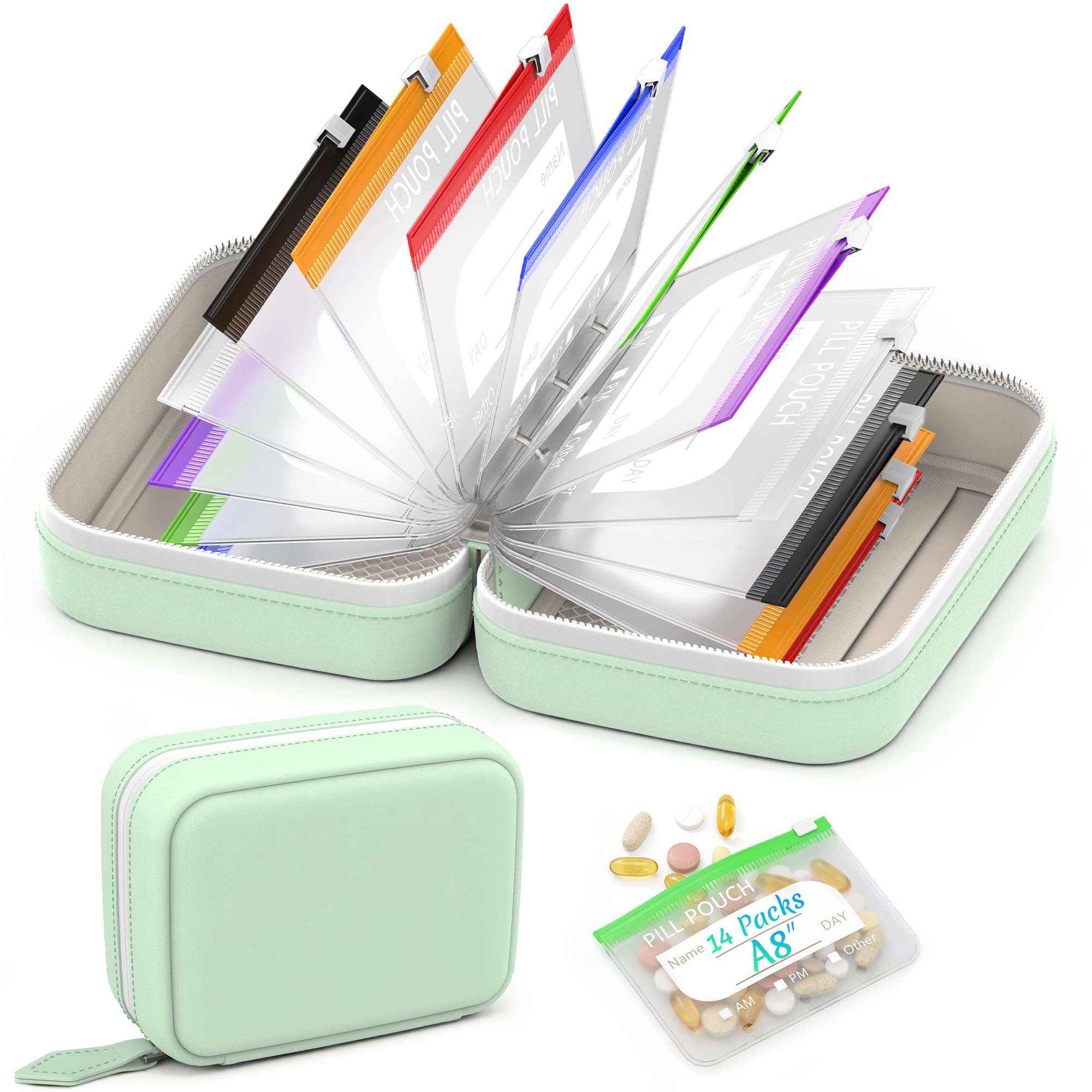 A8 Pill Pouch Set Overview