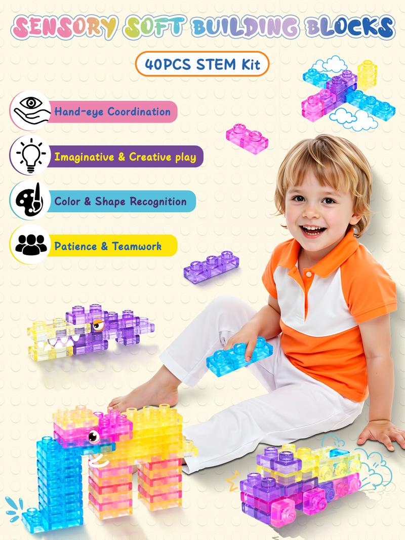 JOY SPOT Soft Jelly Blocks , Squishy Multi-color Stacking Jelly Building Blocks Toy Set, Non-toxic Sensory Tactile Play Toy Safe Squishy Squeezable & Stretchable Fun, Puzzle Blocks for Kids Early learning Preschool STEM Creative Construction Age 2+ JOY SPOT Soft Jelly Blocks , Squishy Multi-color Stacking Jelly Building Blocks Toy Set, Non-toxic Sensory Tactile Play Toy Safe Squishy Squeezable & Stretchable Fun, Puzzle Blocks for Kids Early learning Preschool STEM Creative Construction Age 2+