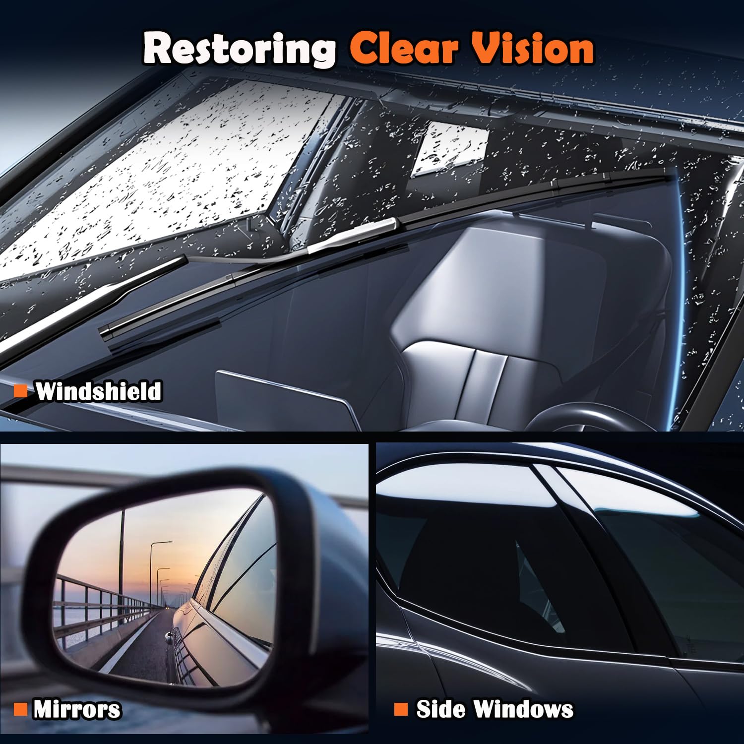 Windshield Mirrors Side Windows