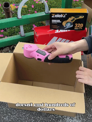 Cordless Electric Scissors In Action