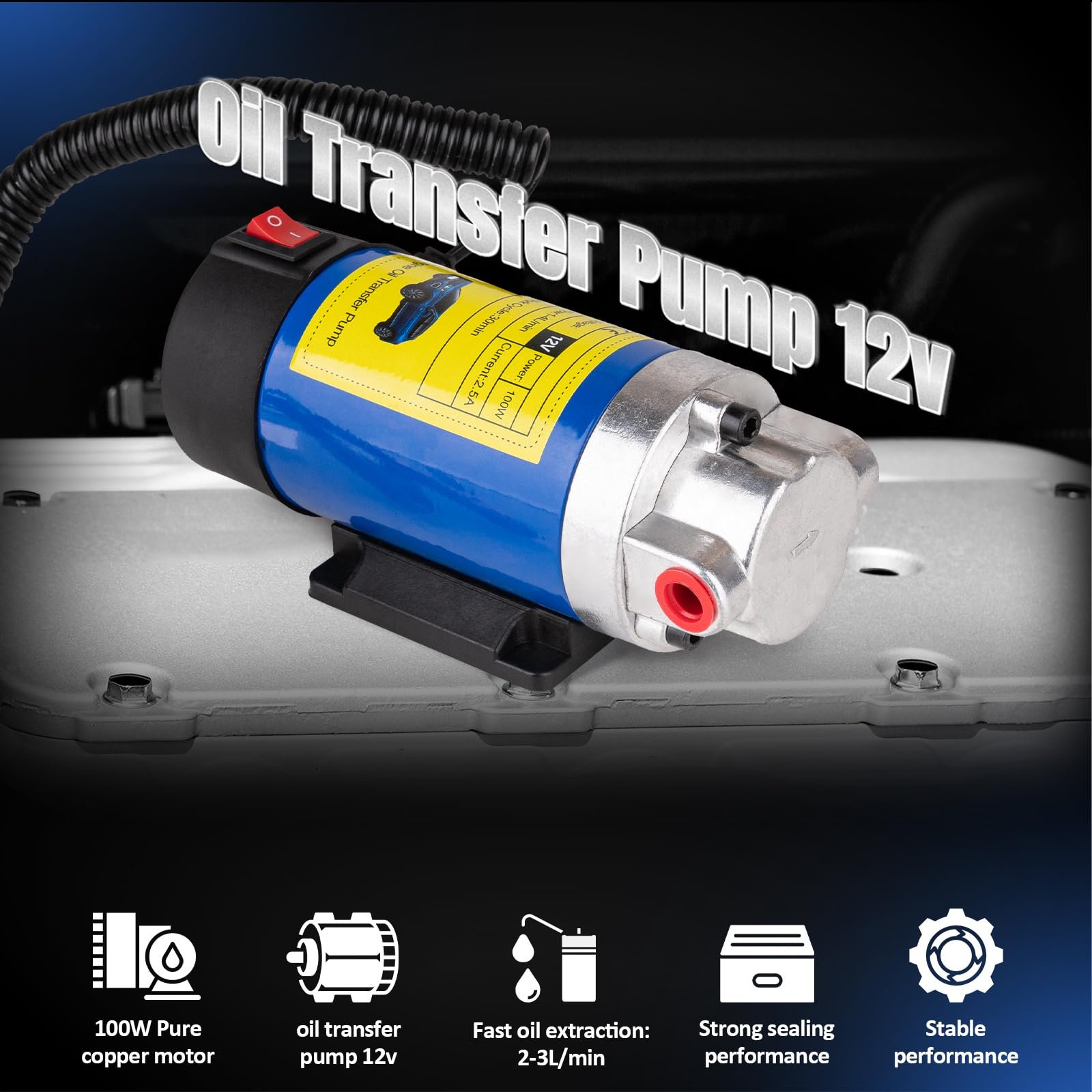 12V oil transfer pump