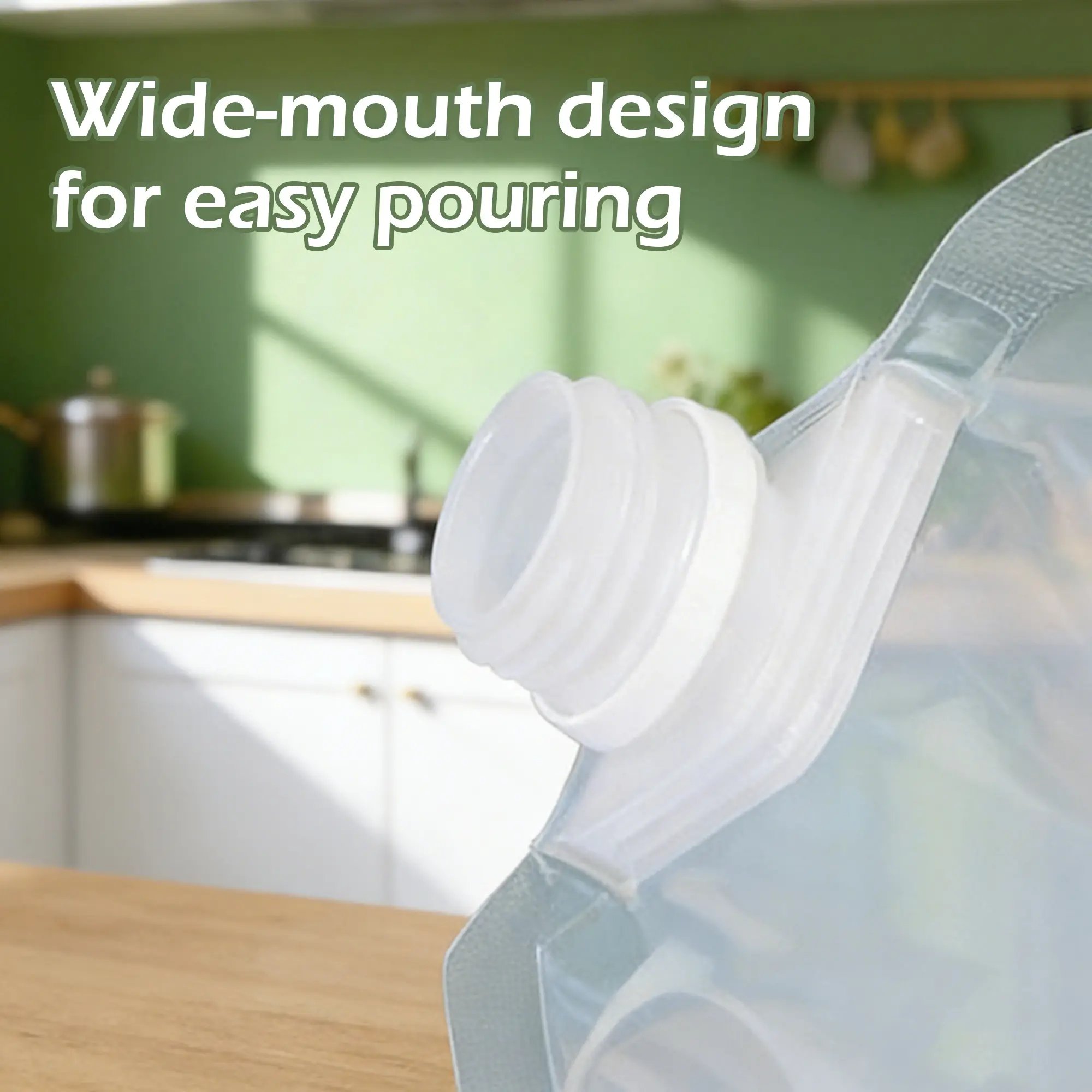 Wide Mouth Design Easy Pour Storage Bag Spout
