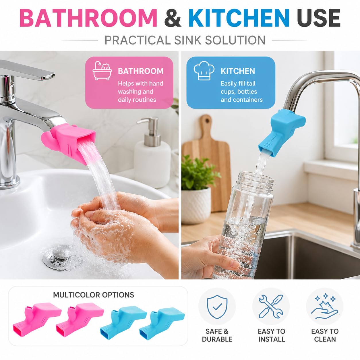 Practical Sink Solution for Bathroom and Kitchen