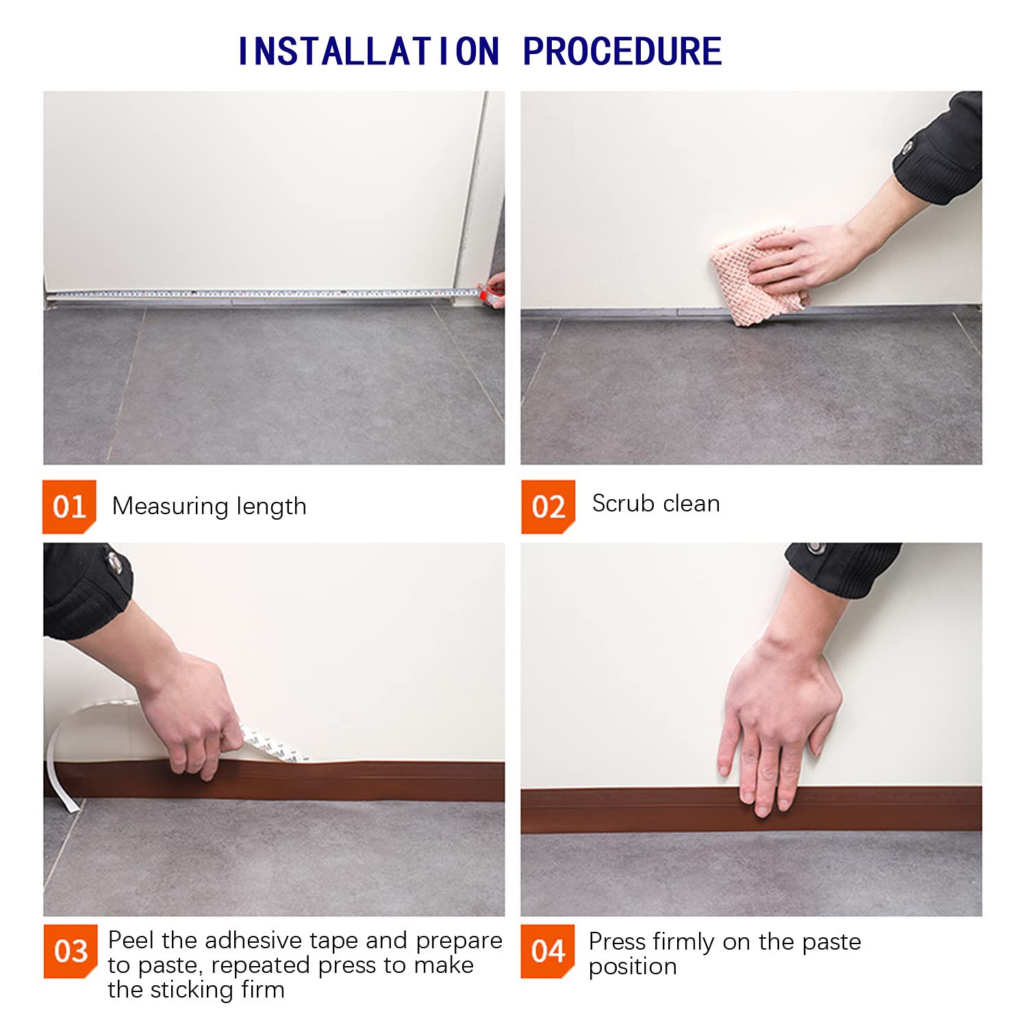 Installation procedure steps