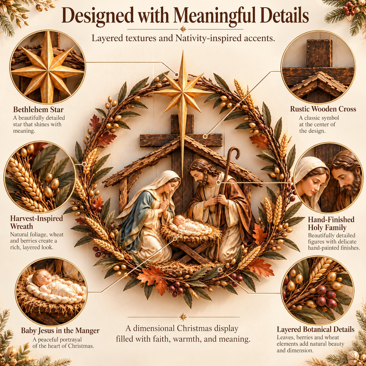 Designed with meaningful Nativity details