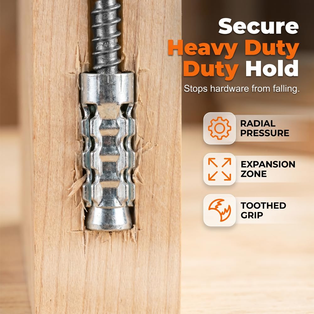 Heavy Duty Expansion Mechanics and Toothed Grip