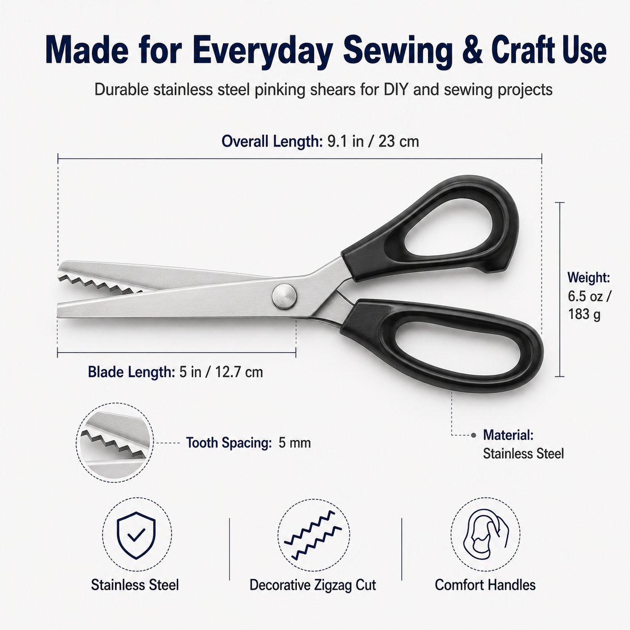 Zig Zag Pinking Shears Product Details