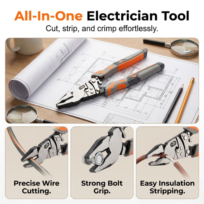 Industrial ratchet pliers for repair and workshop projects
