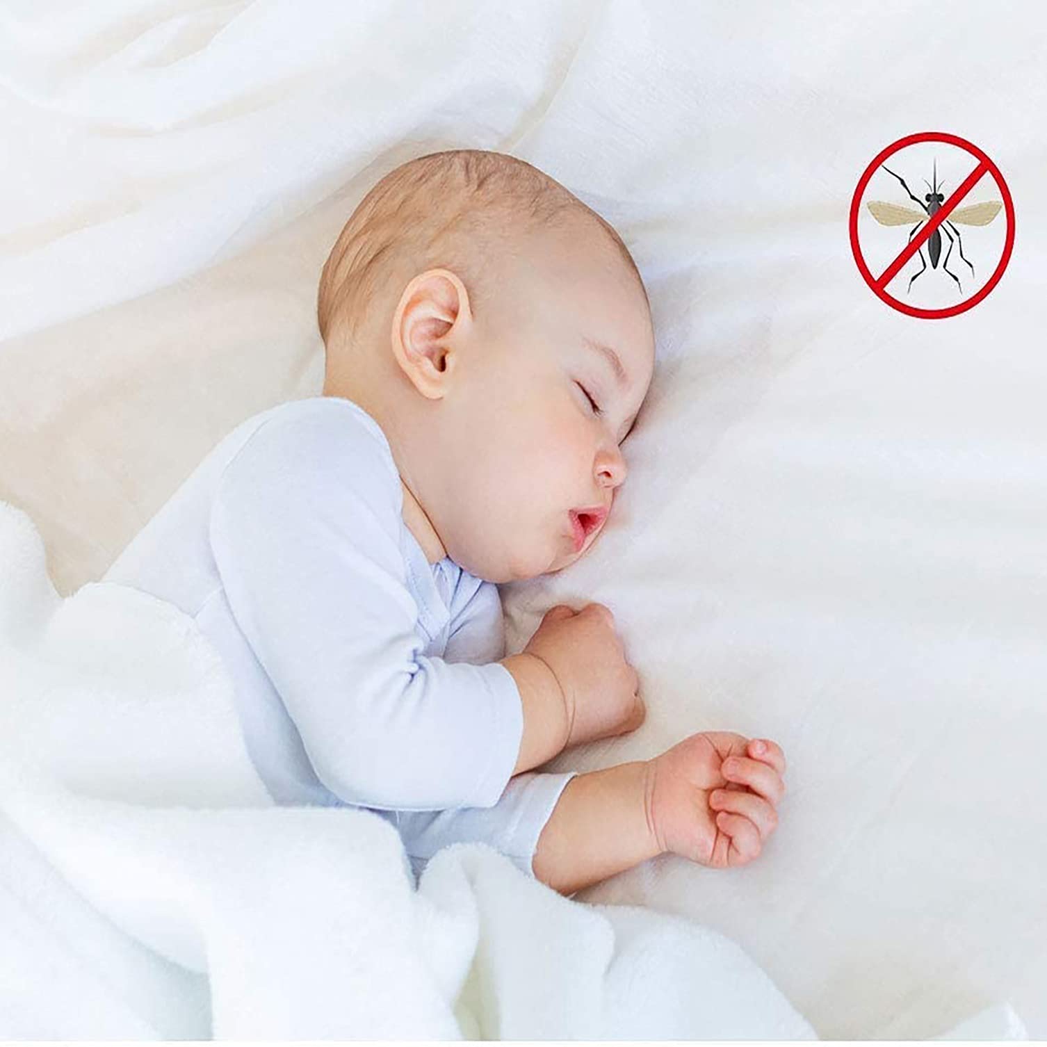 Baby Sleeping Safely Without Mosquitoes