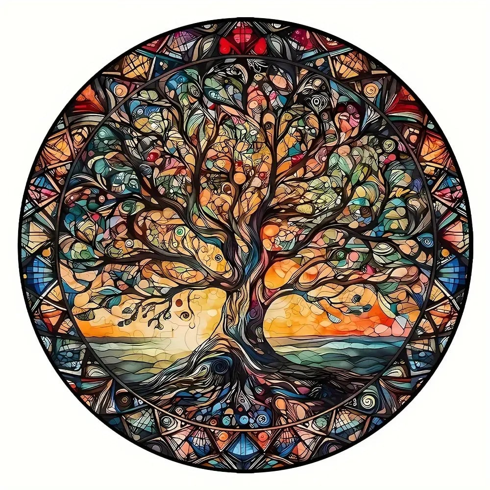Tree of Life Wooden Puzzle Full View