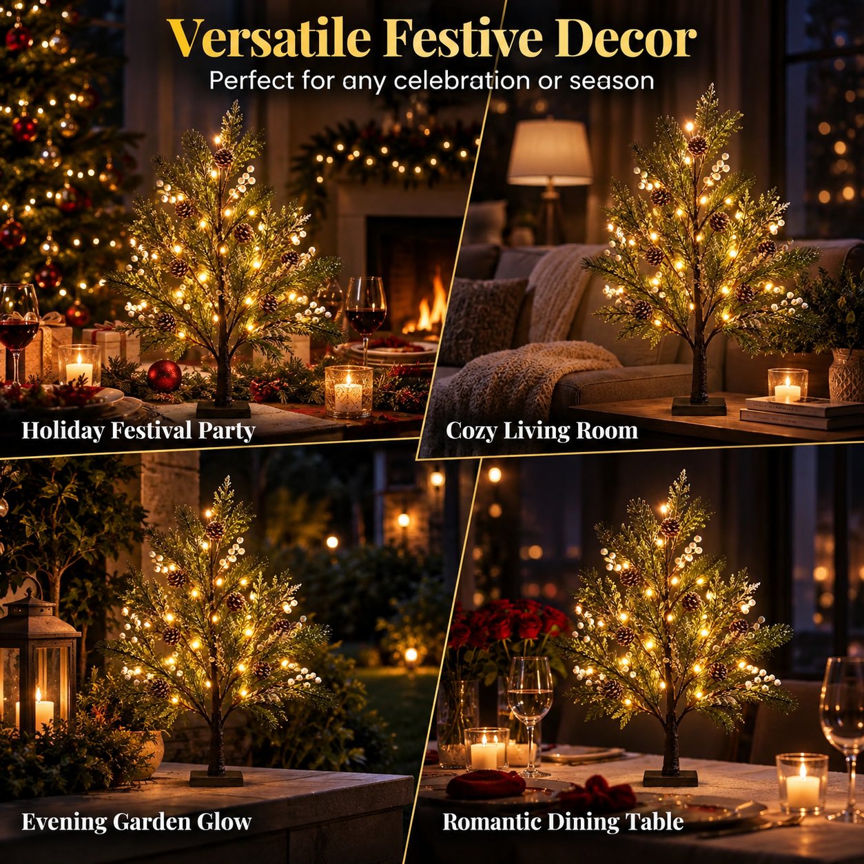 Décoration lampe arbre LED
