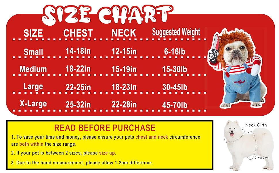 chucky dog costume