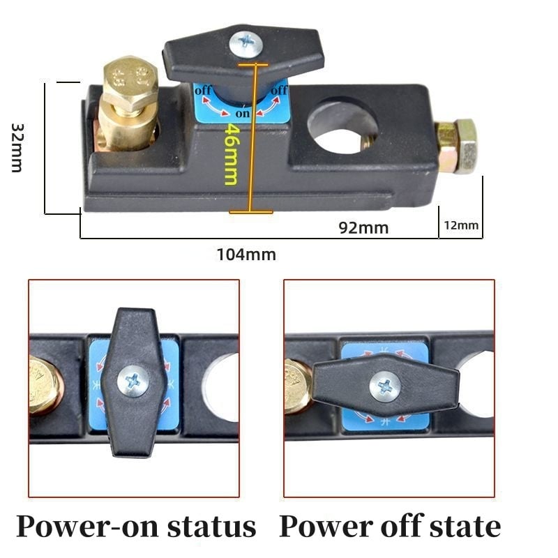 Batterieschalter im Fahrzeug