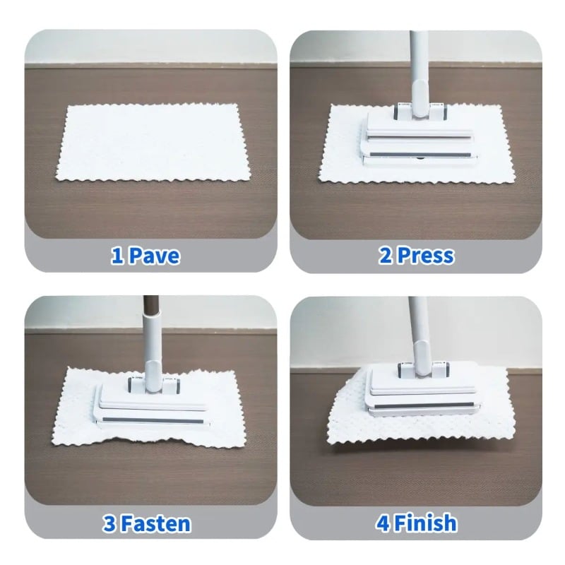 Universal cloth clamp mop