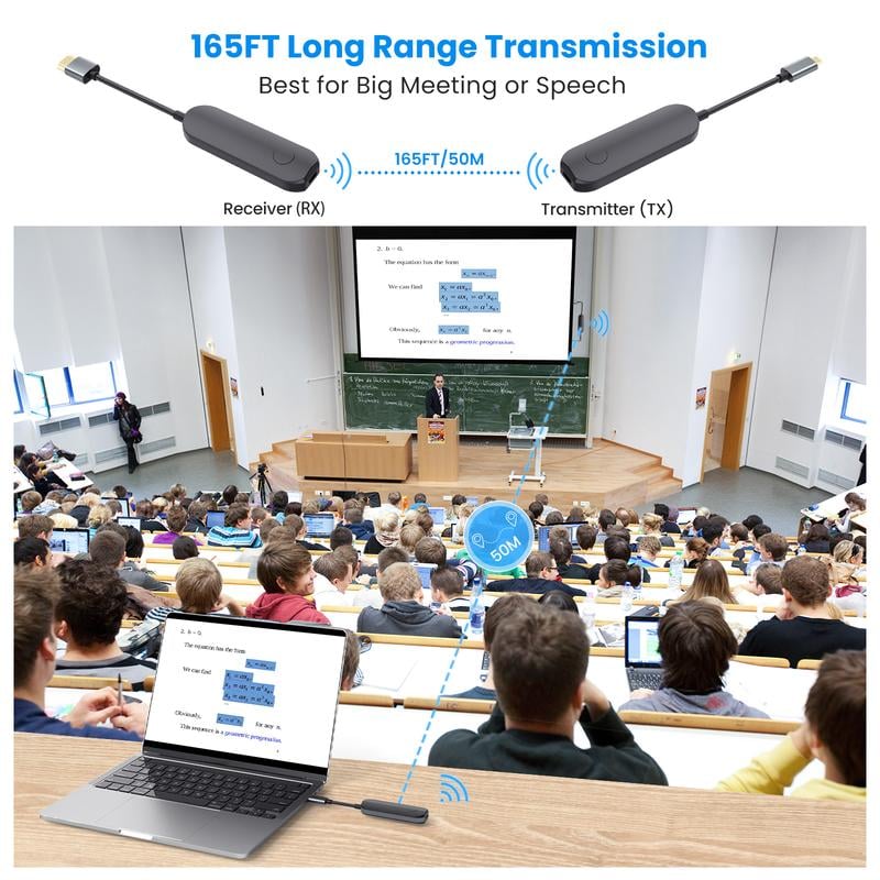 165FT Long Distance Transmission for Classrooms and Halls