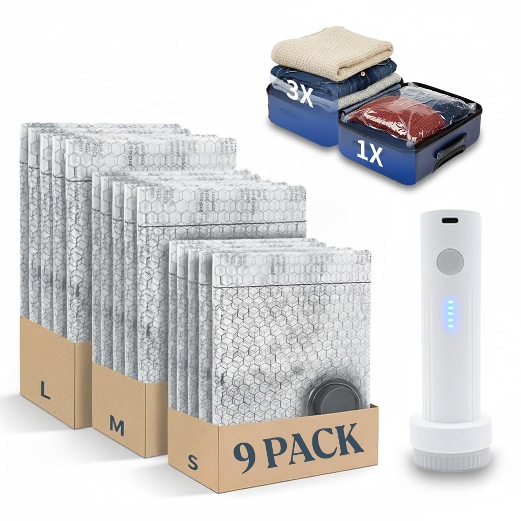 9 Pack Vacuum Storage Bags