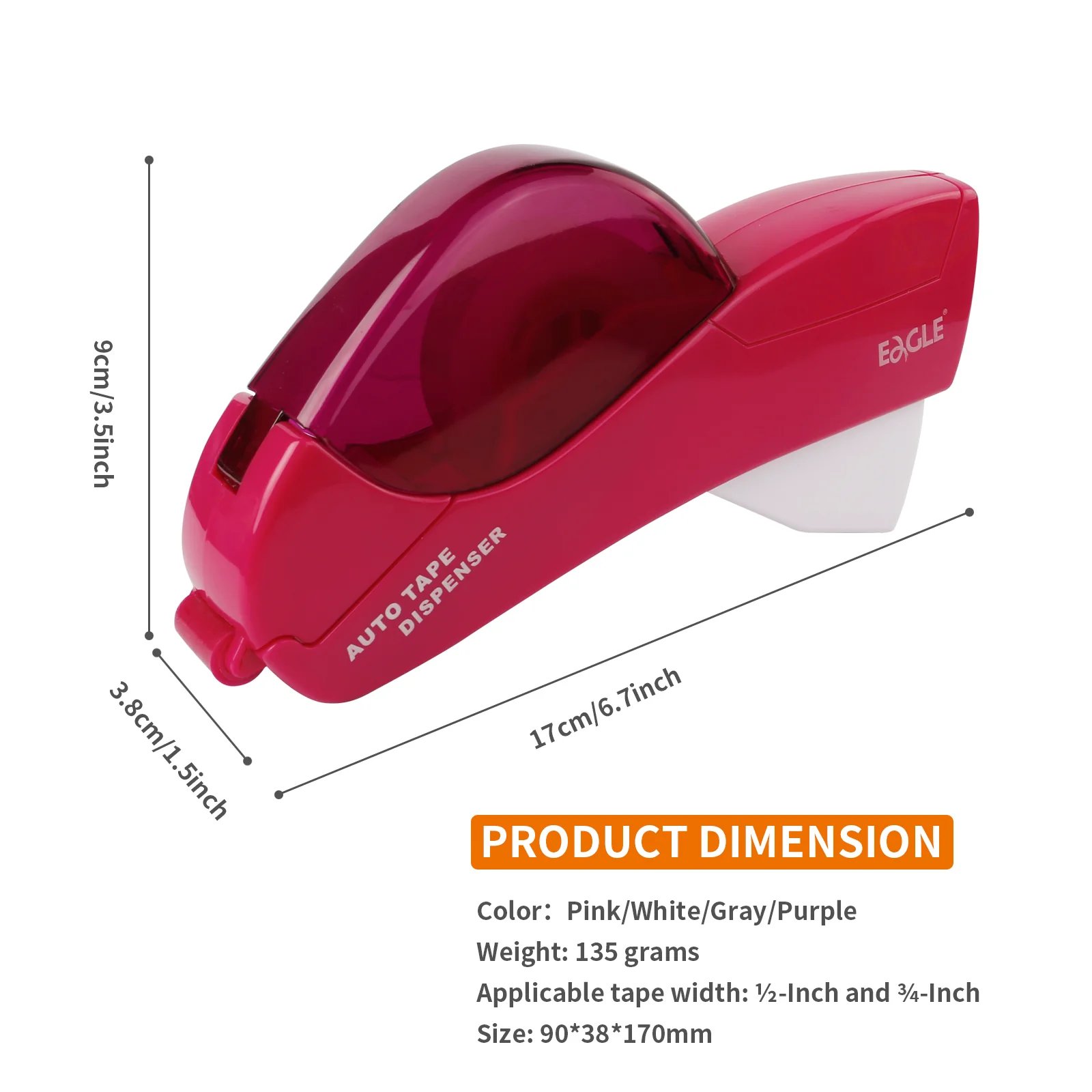 One hand tape dispenser product