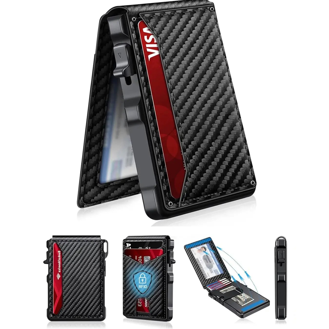 Aluminum Pop-Up Wallet