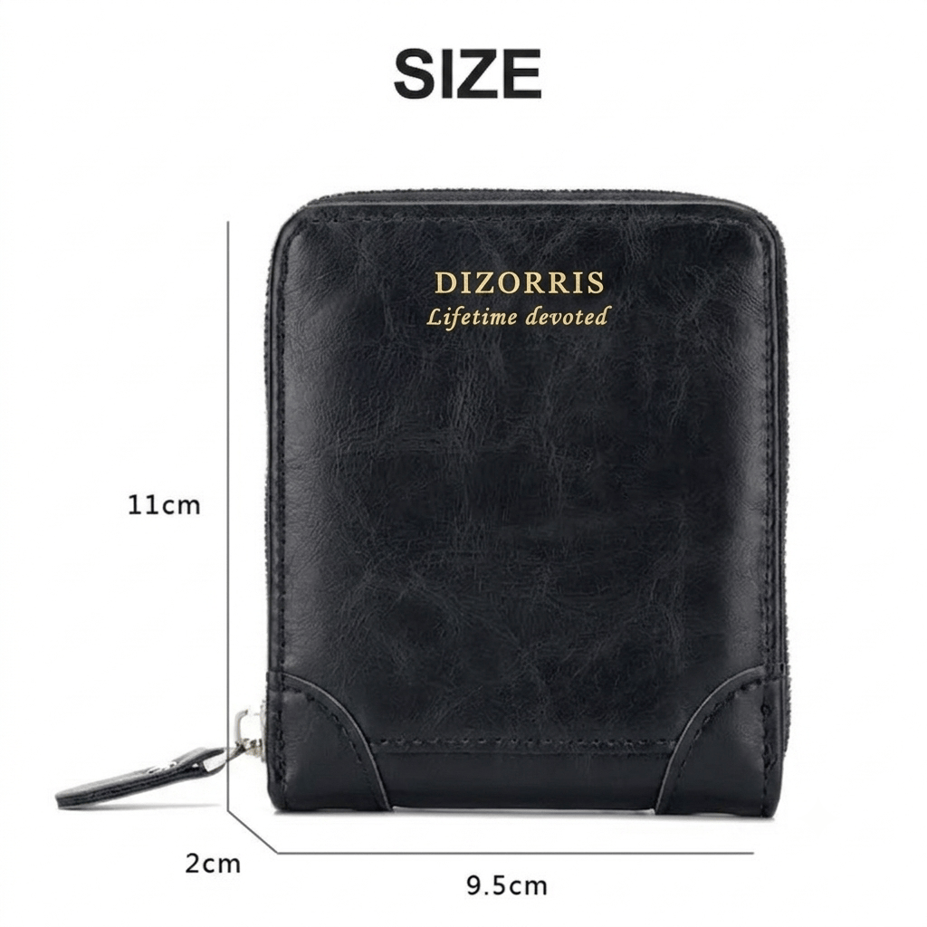 Wallet Dimensions 11cm by 9.5cm by 2cm