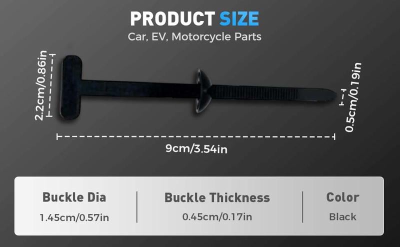 50Pcs Nylon Universal Cable Tie Buckle, Heavy Duty Self-Locking Nylon Zip Ties Holder, Multipurpose Plastic Cable Ties Tool for Car Daily Repair 50Pcs Nylon Universal Cable Tie Buckle, Heavy Duty Self-Locking Nylon Zip Ties Holder, Multipurpose Plastic Cable Ties Tool for Car Daily Repair