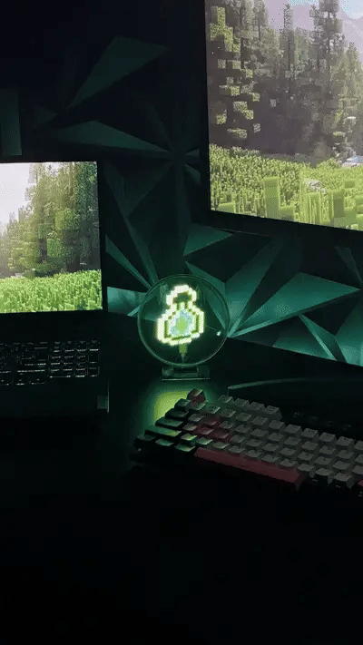 Changing custom hologram animations with a remote control