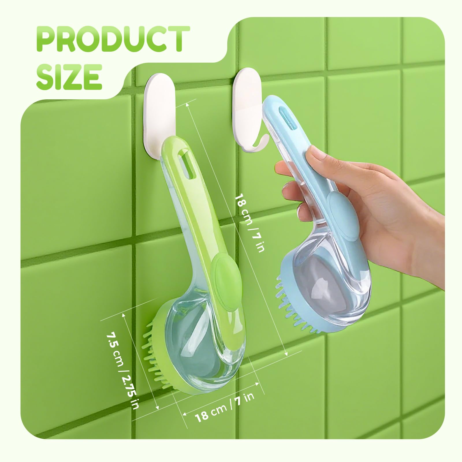 Product Size Dimensions and Wall Hook Feature