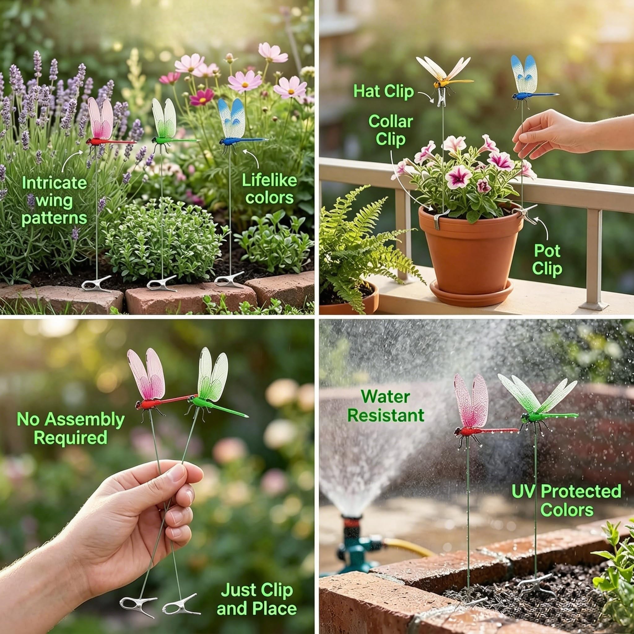 Hat clip collar clip pot clip indoor outdoor use