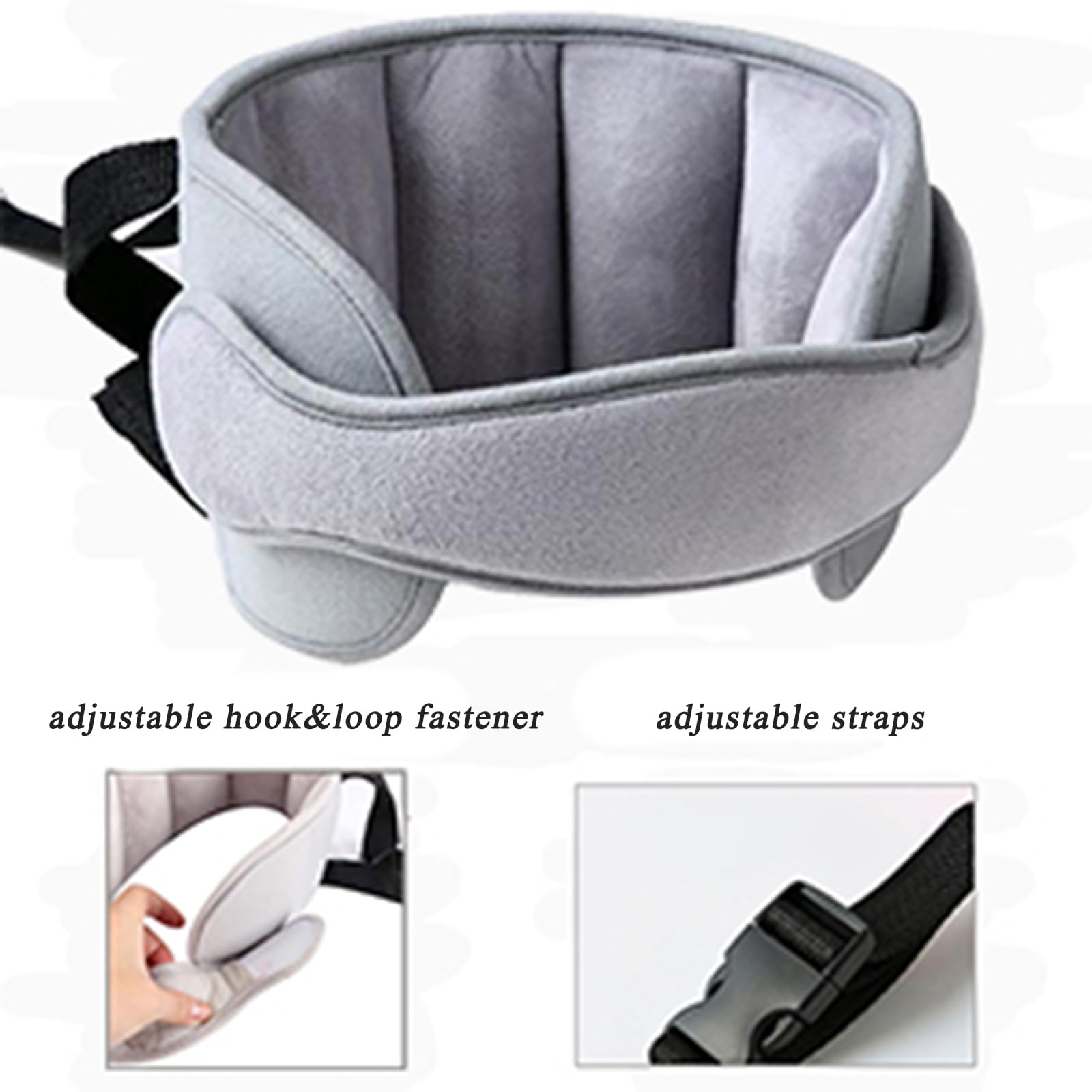 Adjustable hook and loop fastener and buckle strap mechanism