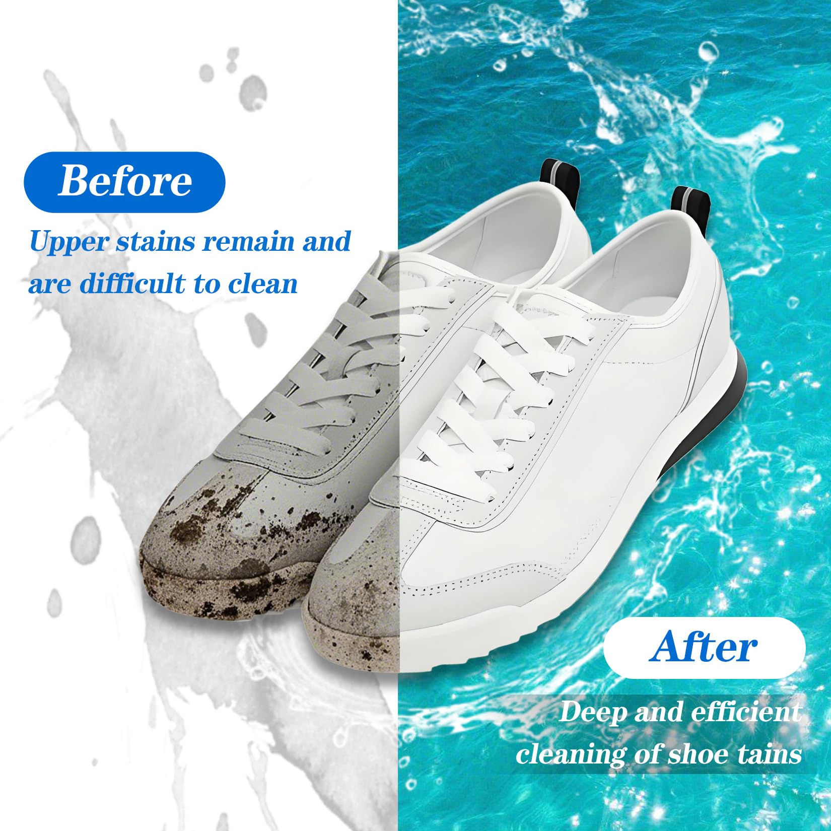 Before and After Shoe Cleaning Results