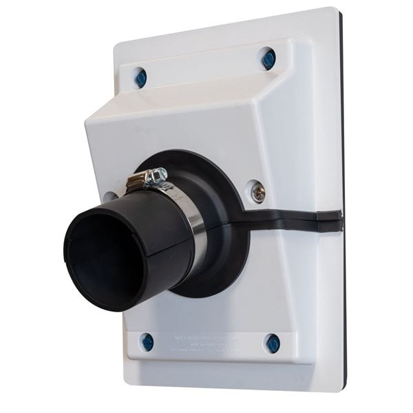 HVAC Wall Penetration & Line-Set Cover Kit – Retrofit Finish Solution - Sealing Plate Only / White