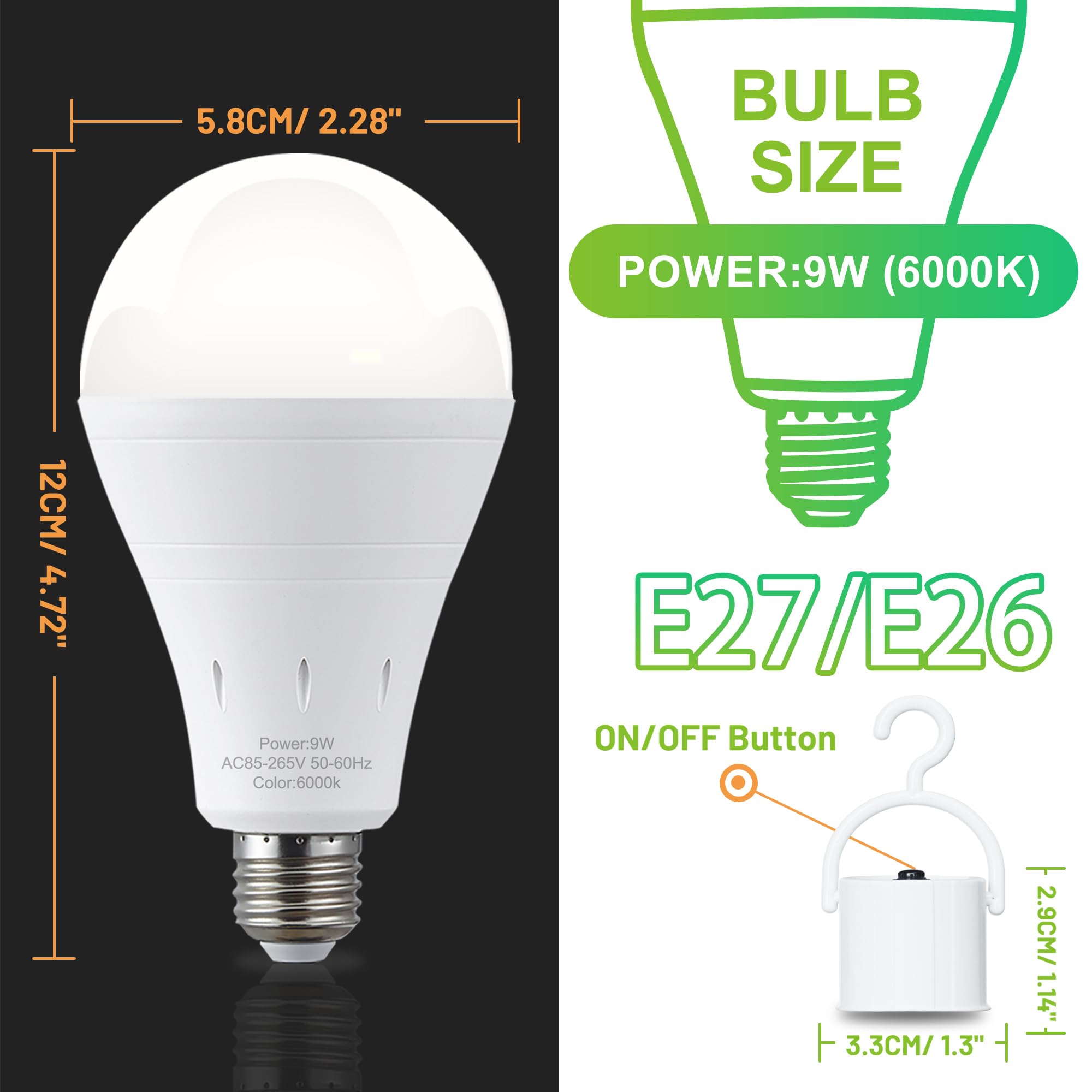 Bulb Size Dimensions