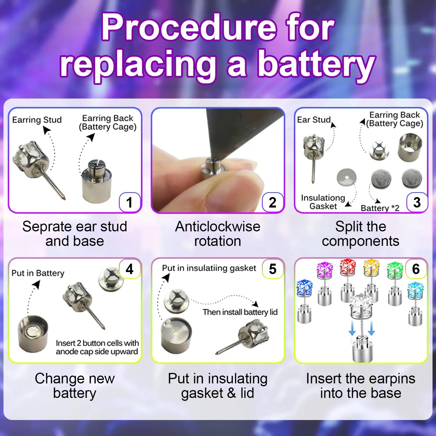 Procedure for replacing a battery step by step