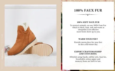 100% Soft Faux Fur Snow Boot Lining