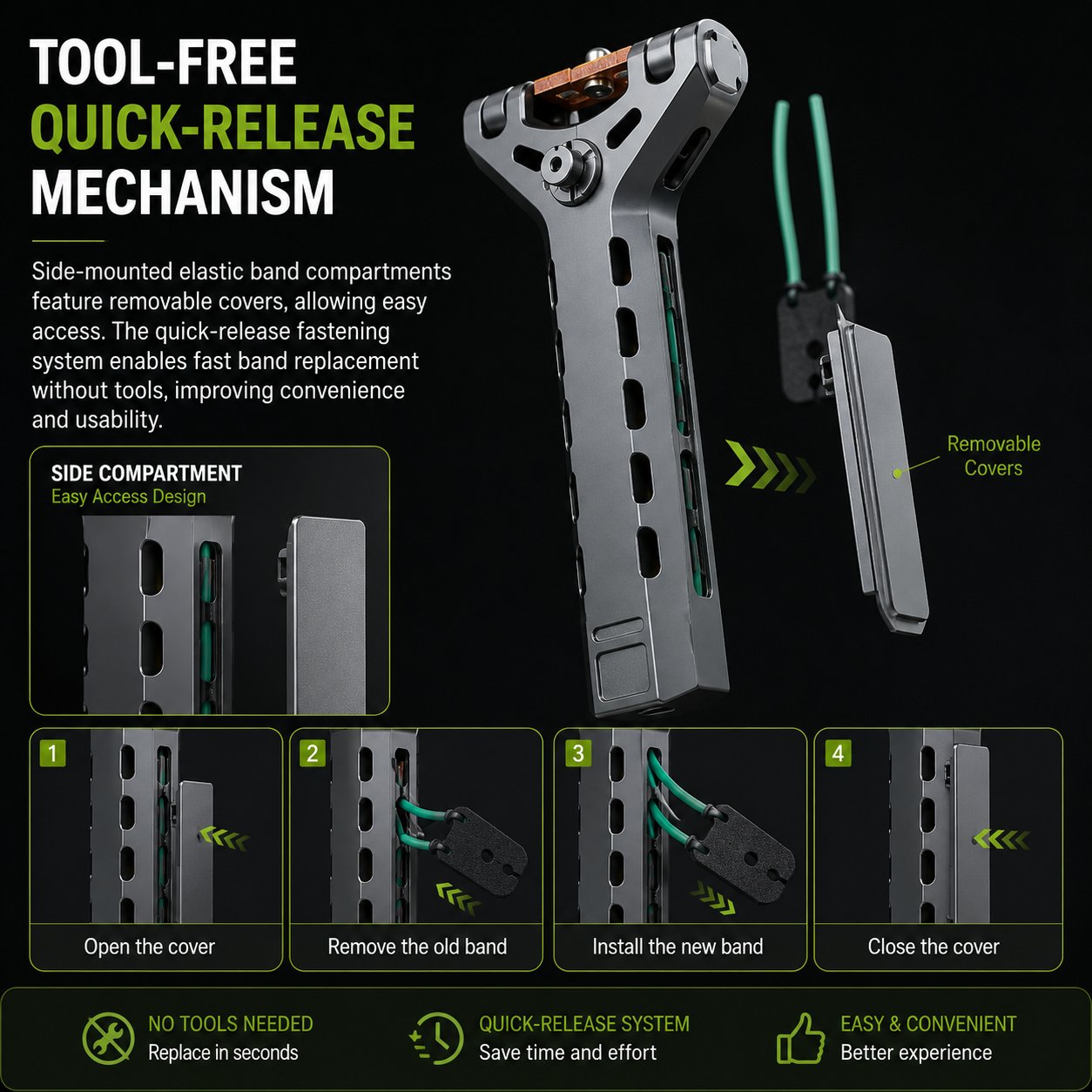 Limited-Time 50% OFFProfessional Telescopic Aluminum Alloy Auto-Loading Slingshot Full Kit (200 Steel Balls)