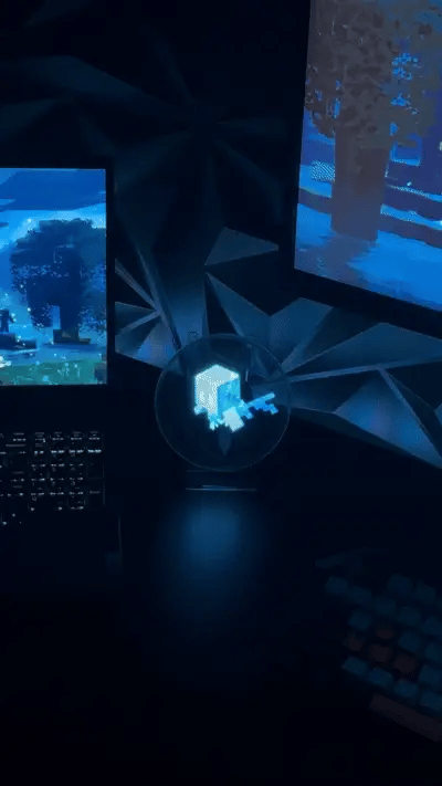 Custom video converted into a floating hologram effect