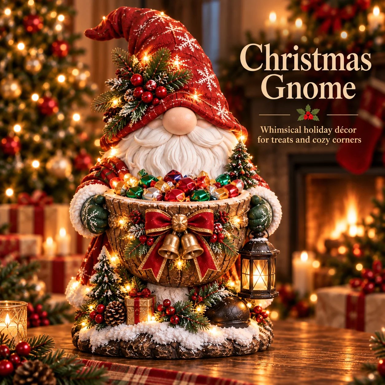 Weihnachtswichtel Keramik-Süßigkeitenschale