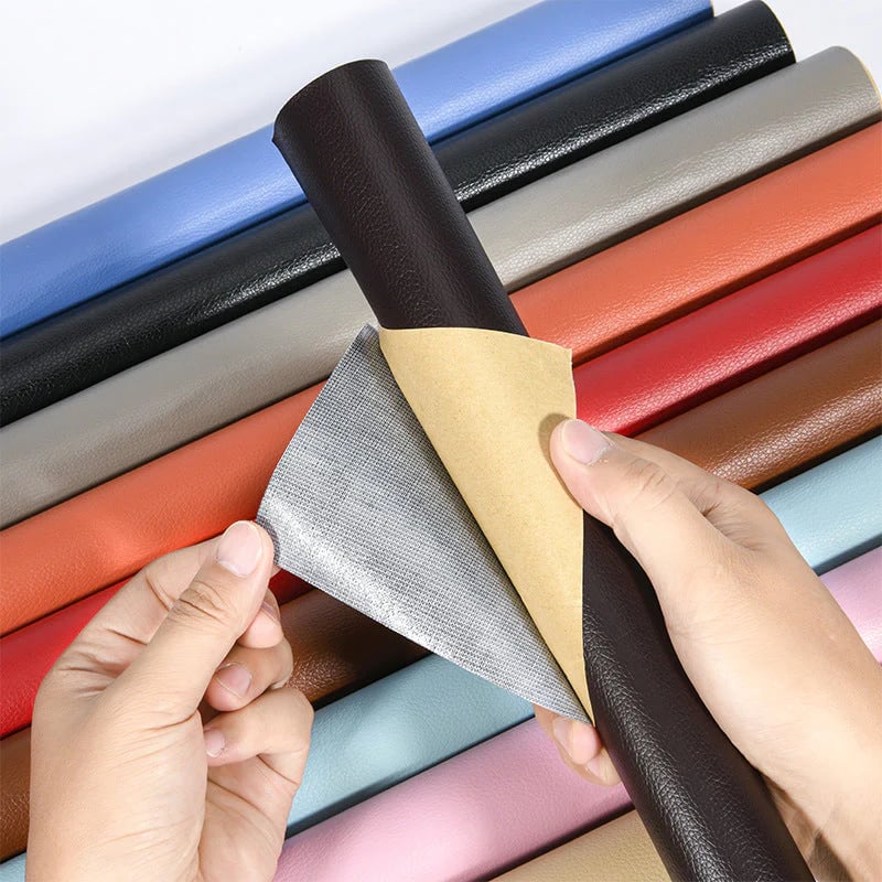 Self-adhesive leather repair patch for sofas car seats and furniture