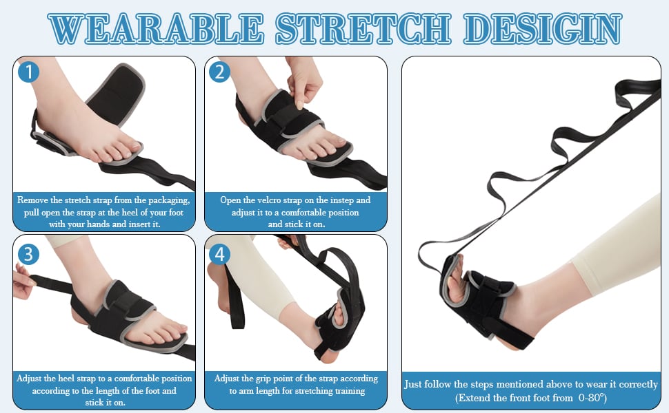Foot and Calf Stretcher for Physical Therapy