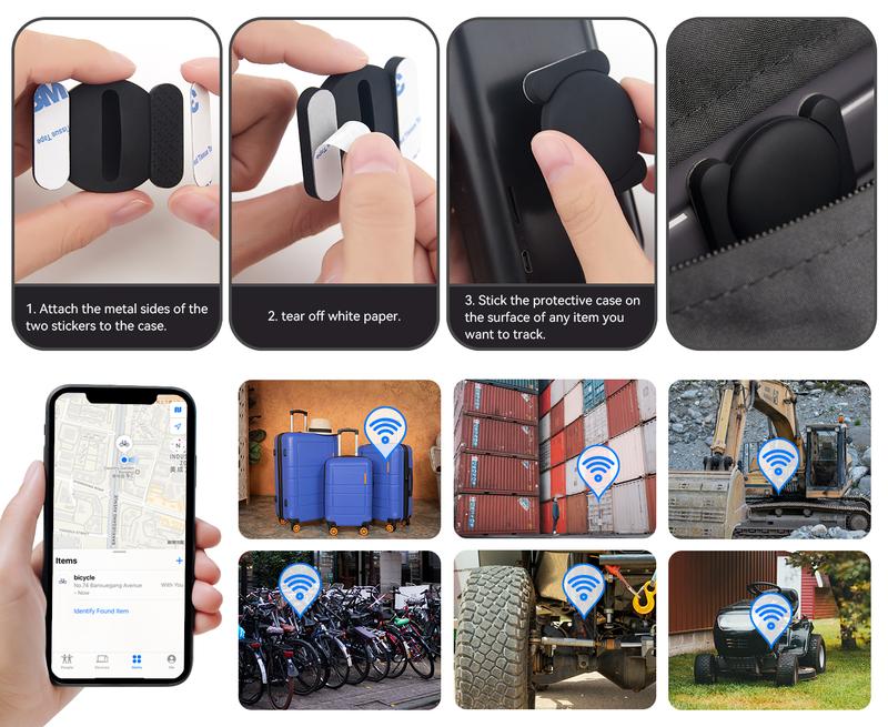 Product Introduction of GPS Tracker for Car,Mini Trackers Device with Weatherproof Magnetic Case-No Monthly Fee-Best Hidden GPS Trackers,Anti-lost Device,Works with Apple Find My (iOS Only) 2