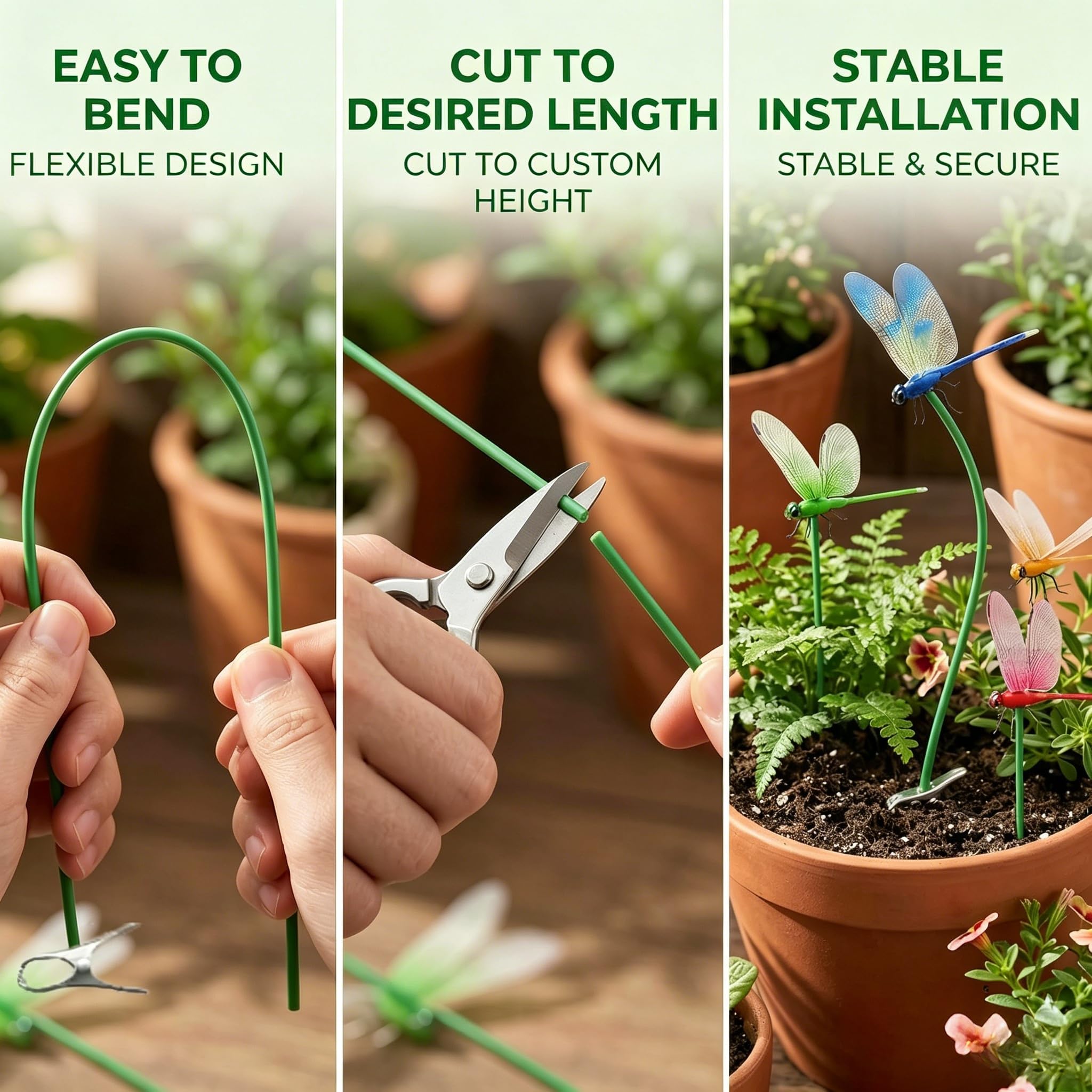 Easy to bend design cut to desired custom height stable installation