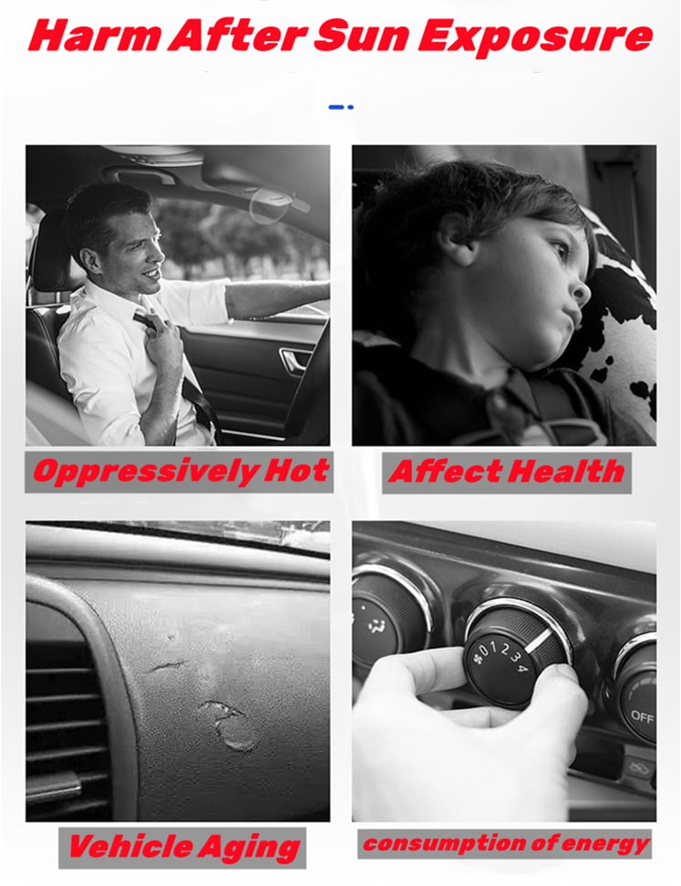 Damage caused by sun exposure to vehicle interior Damage caused by sun exposure to vehicle interior