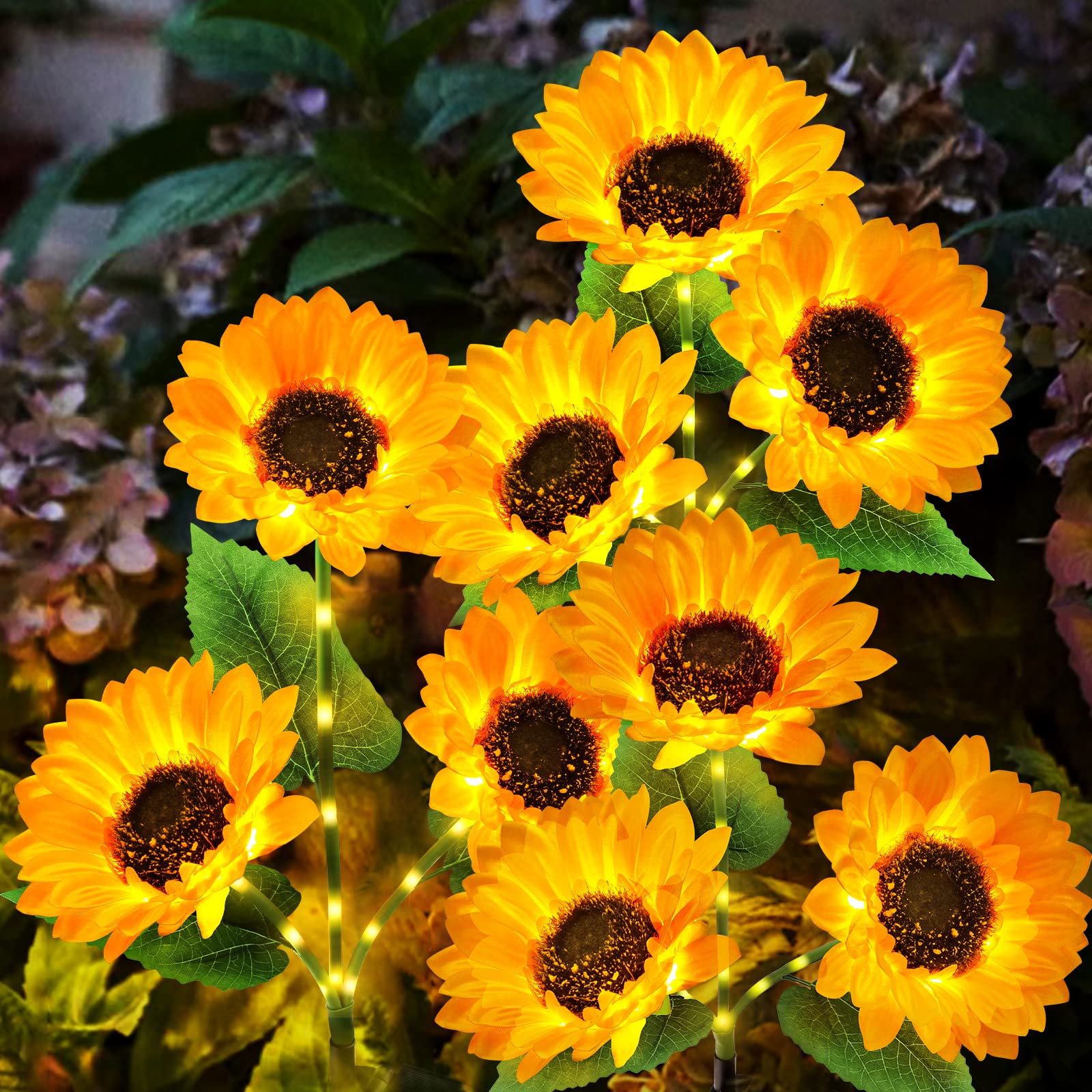 Solar Sunflower Lights