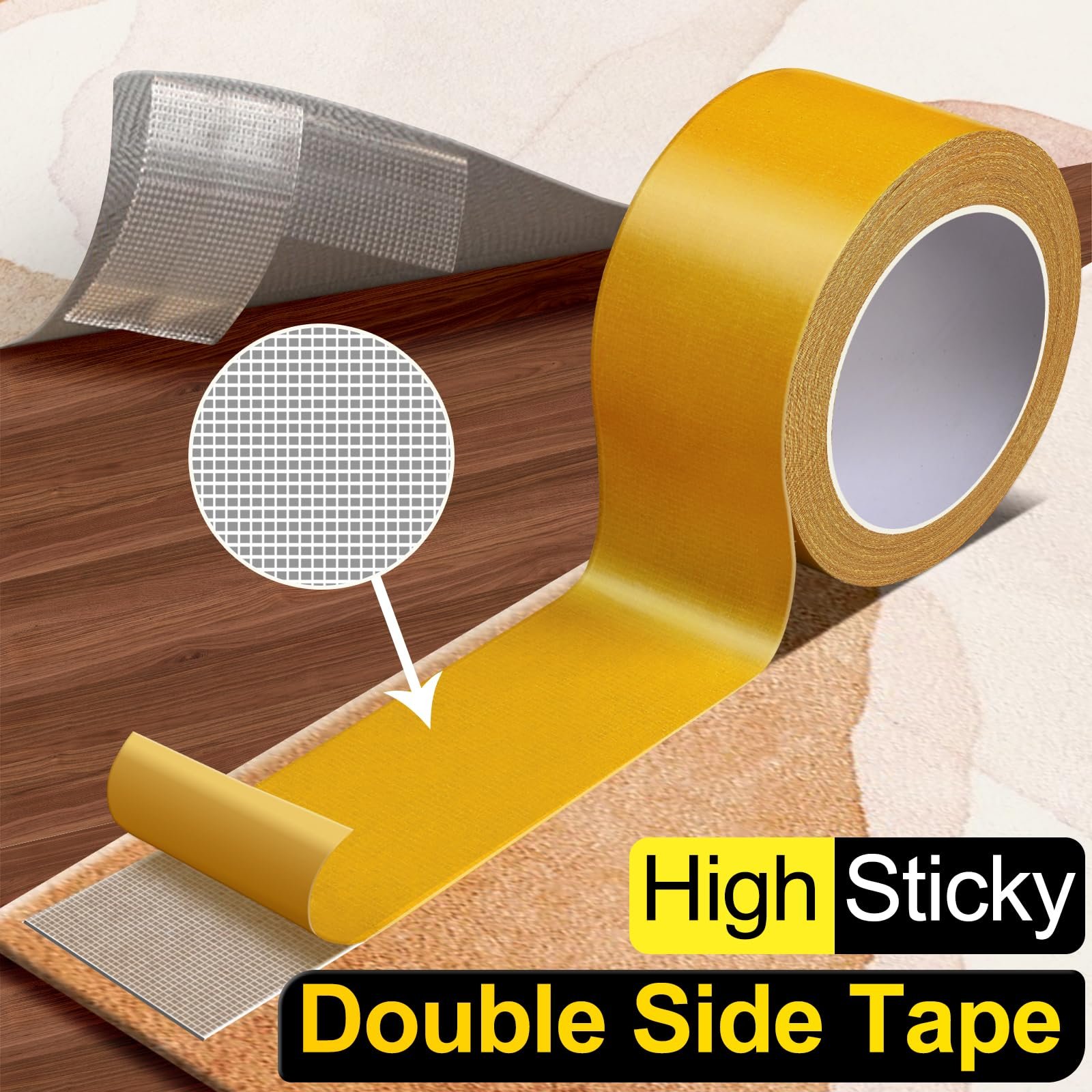 High Sticky Double Sided Tape for Secure Rug and Carpet Installation