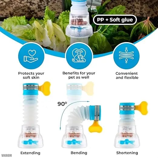 Flexible Rotating Faucet Extender