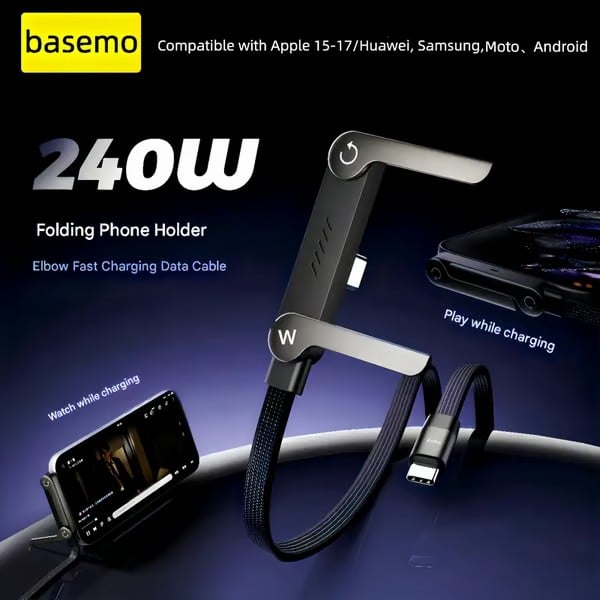 240W Super Fast Charging 360° Rotating Invisible Stand - 1PC