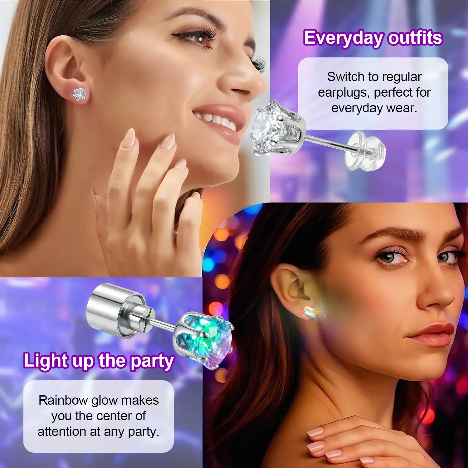 Everyday Outfits vs Light Up Party Modes