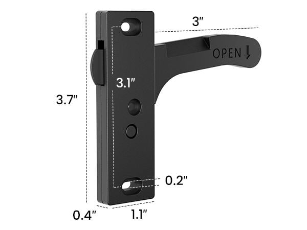 Safoner Aluminum RV Screen Door Handle Replacement Latch Kit- Heavy Duty Right/Left Latch Kit for Travel Trailers, Campers & Motorhomes | Easy Install Durable RV Door Lock Accessory